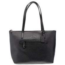 Load image into Gallery viewer, Coach Taylor Tote in Pebble Leather - Metallic Graphite/Silver
