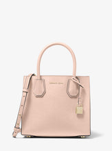 Load image into Gallery viewer, Michael Kors Mercer Medium Saffiano Leather Accordion Crossbody Bag- Soft pink
