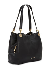 Load image into Gallery viewer, Michael Michael Kors Raven Pebble Leather Tote - Black
