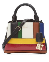 Load image into Gallery viewer, DKNY Women&#39;s Paige Small Patchwork Satchel - Black Multi - Size N/S
