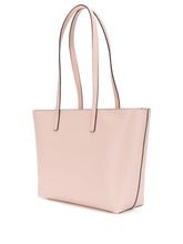 Load image into Gallery viewer, DKNY Nude Leather Shopper Bag with Metallic Charm, Natural.
