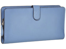 Load image into Gallery viewer, Coach Skinny Wallet in Refined Leather - Stone Blue/Sliver
