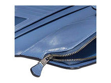 Load image into Gallery viewer, Coach Skinny Wallet in Refined Leather - Stone Blue/Sliver
