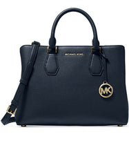 Load image into Gallery viewer, Michael Michael Kors Camille NAVY Large Satchel
