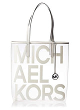 Load image into Gallery viewer, Michael Kors Large Graphic Logo Print Clear Tote Bag
