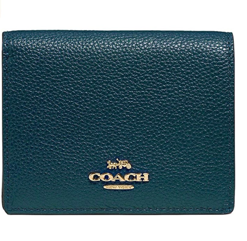 Coach Women`s Pebbled Leather Snap Wallet