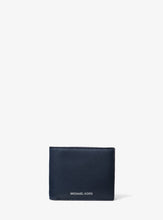 Load image into Gallery viewer, Michael Kors Men Cooper Pebbled Leather Billfold Wallet with Passcase - Navy
