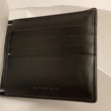 Load image into Gallery viewer, Michael Kors Men Cooper Pebbled Leather Billfold Wallet with Passcase Black One Size

