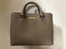 Load image into Gallery viewer, Michael Kors Savannah Medium Satchel, Leather, Dark Dune
