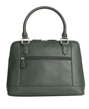 Load image into Gallery viewer, Giani Bernini Pebble Leather Tassel Dome Satchel - Myrtle Green/Gold
