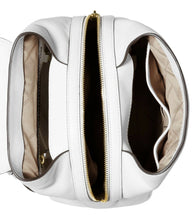 Load image into Gallery viewer, MICHAEL Michael Kors Optic White Raven Medium Backpack -white/gold
