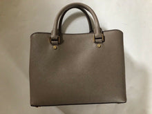 Load image into Gallery viewer, Michael Kors Savannah Medium Satchel, Leather, Dark Dune
