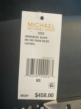 Load image into Gallery viewer, Michael Michael Kors Cece Convertible Chain Shoulder Bag Black
