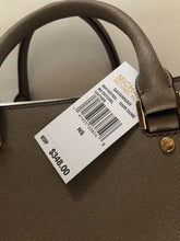 Load image into Gallery viewer, Michael Kors Savannah Medium Satchel, Leather, Dark Dune
